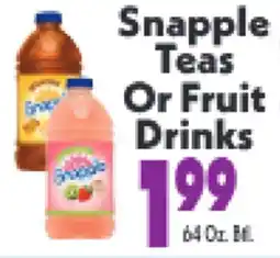Marino's Supermarket Snapple Teas Or Fruit Drinks offer