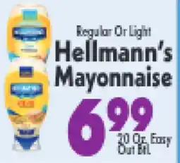 Marino's Supermarket Regular Or Light Hellmann's Mayonnaise offer