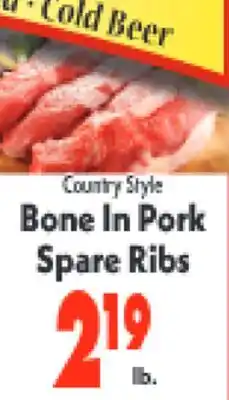 Marino's Supermarket Country Style Bone In Pork Spare Ribs offer