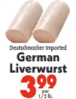 Marino's Supermarket Deutschnacher Imported German Liverwurst offer
