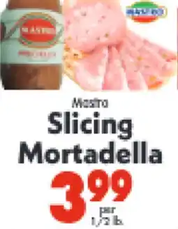 Marino's Supermarket Mastro Slicing Mortadella offer