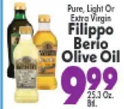Marino's Supermarket Pure, Light Or Extra Virgin Filippo Berio Olive Oil offer