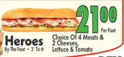 Marino's Supermarket Heroes offer