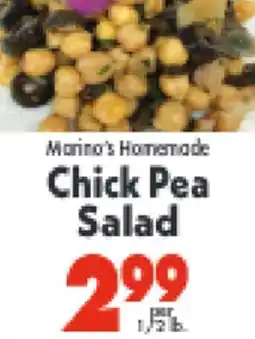 Marino's Supermarket Marino's Homemade Chick Pea Salad offer