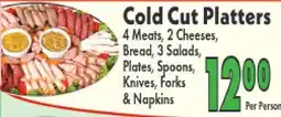 Marino's Supermarket Cold Cut Platters offer