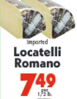 Marino's Supermarket Locatelli Romano offer