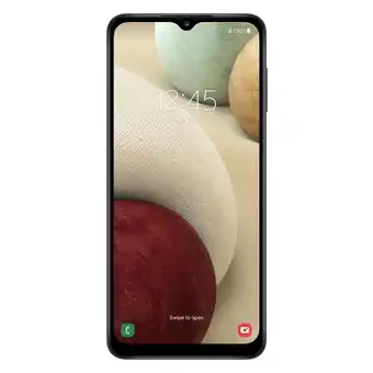Walmart Straight Talk Samsung Galaxy A12, 32GB, Black - Prepaid Smartphone offer