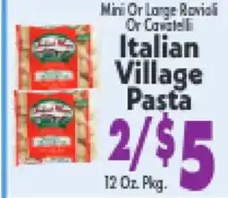 Marino's Supermarket Italian Village Pasta offer
