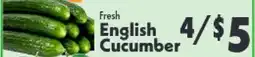 Marino's Supermarket Fresh English Cucumber offer