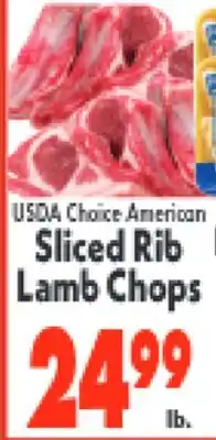 Marino's Supermarket USDA Choice American Sliced Rib Lamb Chops offer