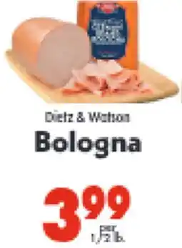 Marino's Supermarket Dietz & Watson Bologna offer