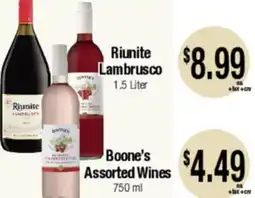 Big Saver Foods Boone's Assorted Wines offer