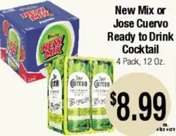Big Saver Foods New Mix or Jose Cuervo Ready to Drink Cocktail offer