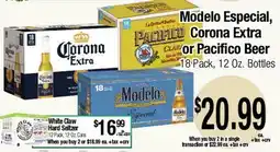 Big Saver Foods Modelo Especial, Corona Extra or Pacifico Beer offer