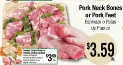 Big Saver Foods Pork Neck Bones or Pork Feet offer