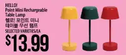 Hmart HELLO! Point Mini Rechargeable Table Lamp offer