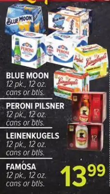 Cermak Fresh Market BLUE MOON, PERONI PILSNER, LEINENKUGELS, FAMÓSA offer