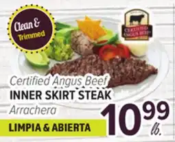 Cermak Fresh Market Certified Angus Beef INNER SKIRT STEAK offer