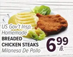 Cermak Fresh Market US Gov't Insp. Homemade BREADED CHICKEN STEAKS offer