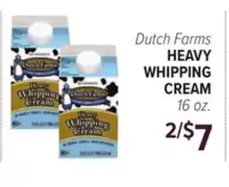 Cermak Fresh Market Dutch Farms HEAVY WHIPPING CREAM offer