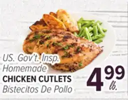 Cermak Fresh Market U.S. Gov't. Insp. Homemade CHICKEN CUTLETS offer
