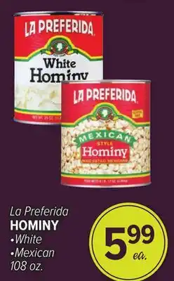 Cermak Fresh Market La Preferida HOMINY offer