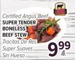 Cermak Fresh Market Certified Angus Beef SUPER TENDER BONELESS BEEF STEW offer