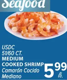 Cermak Fresh Market USDC 51/60 CT. MEDIUM COOKED SHRIMP offer