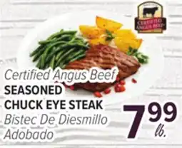 Cermak Fresh Market Certified Angus Beef SEASONED CHUCK EYE STEAK offer
