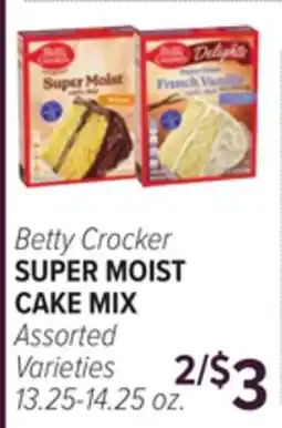 Cermak Fresh Market Betty Crocker SUPER MOIST CAKE MIX offer