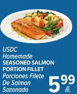Cermak Fresh Market USDC Homemade SEASONED SALMON PORTION FILLET offer