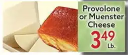 World Fresh Market Provolone or Muenster Cheese offer