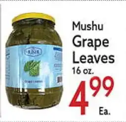 World Fresh Market Mushu Grape Leaves offer