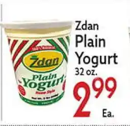 World Fresh Market Zdan Plain Yogurt offer