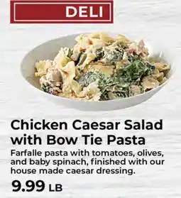Sunset Foods Chicken Caesar Salad with Bow Tie Pasta offer