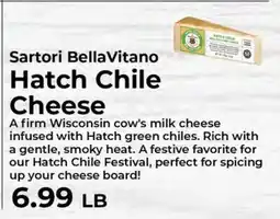 Sunset Foods Sartori BellaVitano Hatch Chile Cheese offer