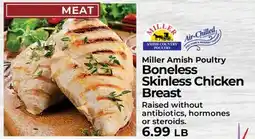 Sunset Foods Miller Amish Poultry Boneless Skinless Chicken Breast offer