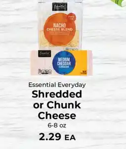 Sunset Foods Essential Everyday Shredded or Chunk Cheese offer