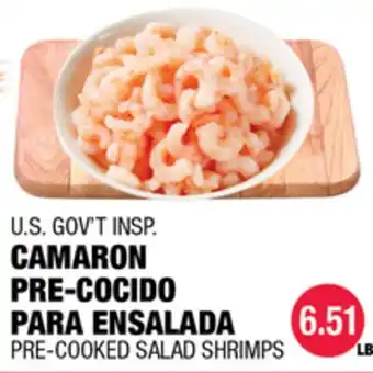 Carnicerias Jimenez U.S. GOV'T INSPI CAMARON PRE-COCIDO PARA ENSALADA offer