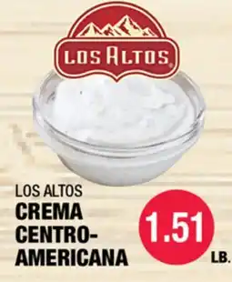 Carnicerias Jimenez LOS ALTOS CREMA CENTRO-AMERICANA offer