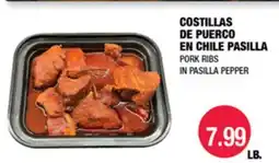 Carnicerias Jimenez PORK RIBS IN PASILLA PEPPER offer