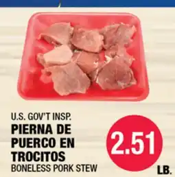 Carnicerias Jimenez U.S. GOV'T INSPI PIERNA DE PUERCO EN TROCITOS offer