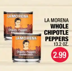Carnicerias Jimenez LA MORENA WHOLE CHIPOTLE PEPPERS offer