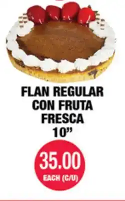 Carnicerias Jimenez FLAN REGULAR CON FRUTA FRESCA offer
