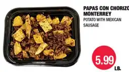 Carnicerias Jimenez PAPAS CON CHORIZO MONTERREY offer