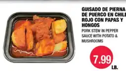 Carnicerias Jimenez PORK STEW IN PEPPER SAUCE WITH POTATO & MUSHROOMS offer