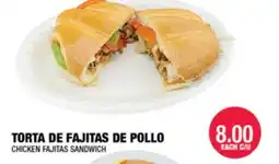 Carnicerias Jimenez CHICKEN FAJITAS SANDWICH offer