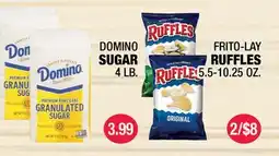 Carnicerias Jimenez DOMINO SUGAR 4 LB., FRITO-LAY RUFFLES 5.5-10.25 OZ offer
