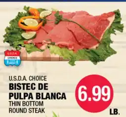 Carnicerias Jimenez U.S.D.A CHOICE BISTEC DE PULPA BLANCA offer
