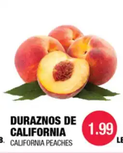 Carnicerias Jimenez DURAZNOS DE CALIFORNIA offer